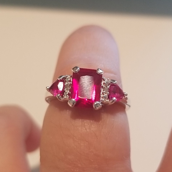 Ruby and silver ring 💍 - Picture 5 of 5